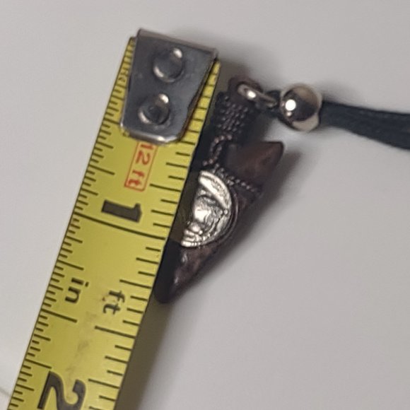 Mini Buffalo Nickle Faux Metal Arrowhead Rope Necklace - Picture 9 of 13